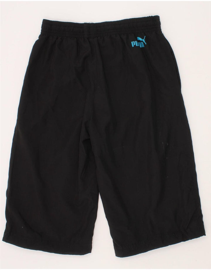 PUMA Boys Graphic Bermuda Sport Shorts 9-10 Years  Black Polyester Vintage Puma and Second-Hand Puma from Messina Hembry 