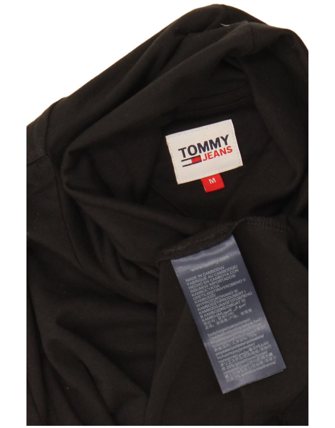 Tommy Hilfiger Γυναικείο τοπ μακρυμάνικο UK 14 Μεσαίο μαύρο πολυεστέρα