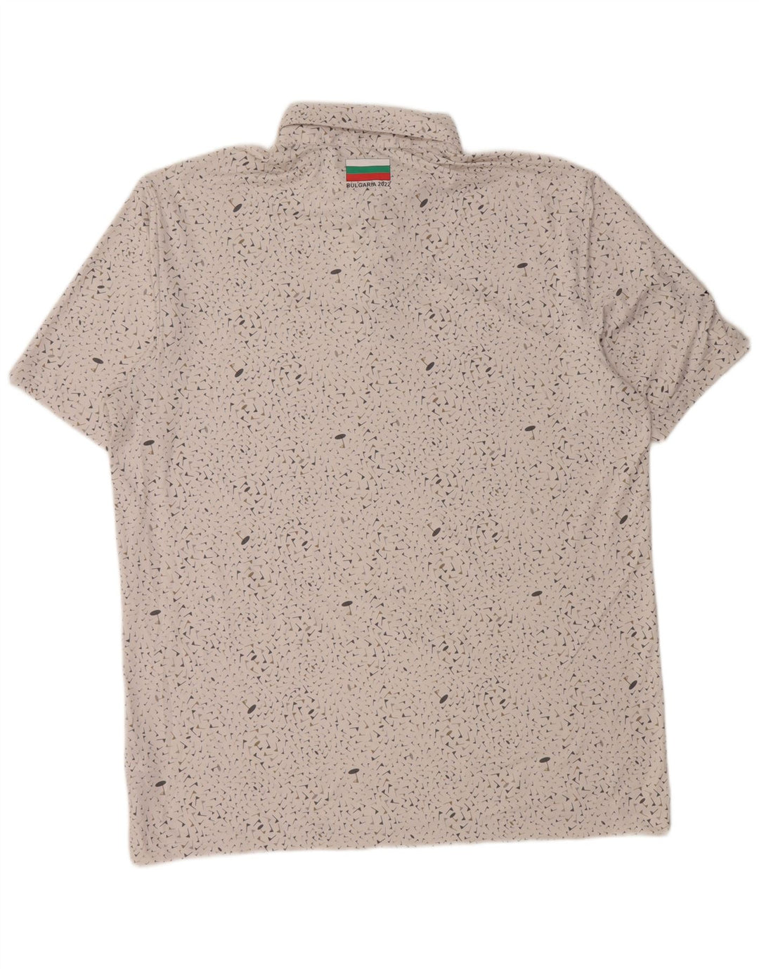 Ανδρικό πουκάμισο Adidas Polo με μεγάλο λευκό στίγμα από πολυεστέρα