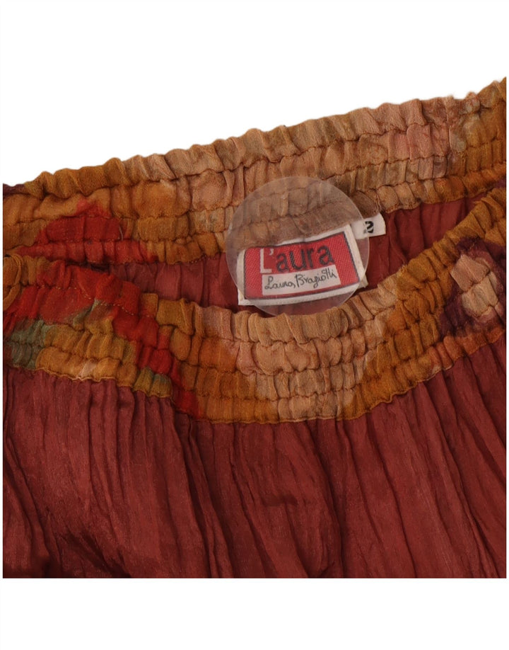 Laura Biagiotti Γυναικεία Maxi Φούστα US 2 XS W25 Καφέ Patchwork