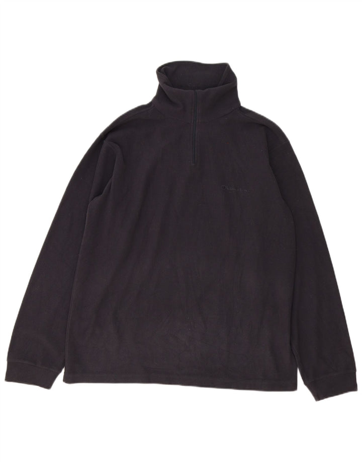 Champion Ανδρικό φερμουάρ Fleece Jumper Medium Grey Polyester