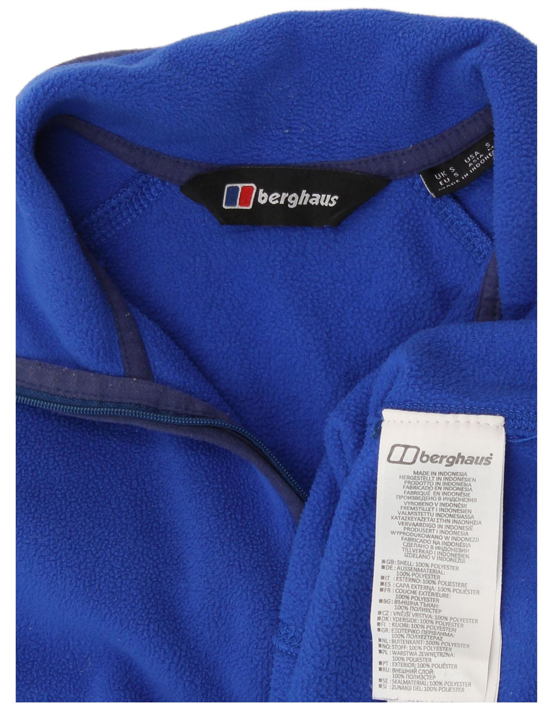 Berghaus Ανδρικό φερμουάρ Fleece Jumper Μικρό Μπλε Πολυεστέρας