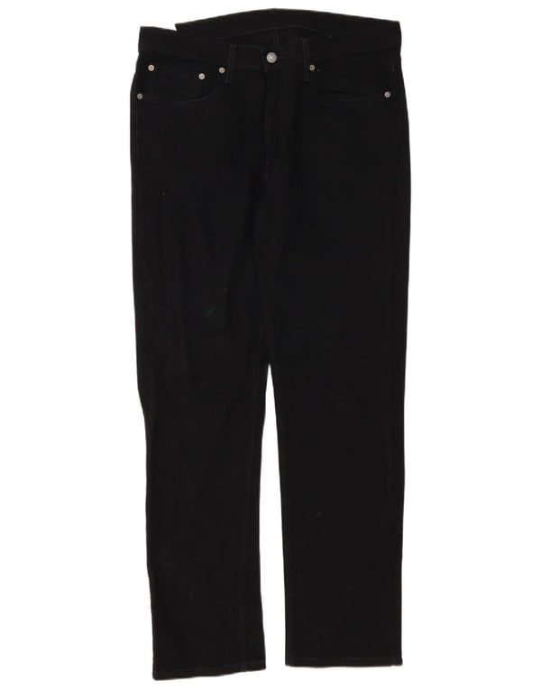 Levi's Mens 514 Straight Jeans W34 L32 Μαύρο βαμβακερό