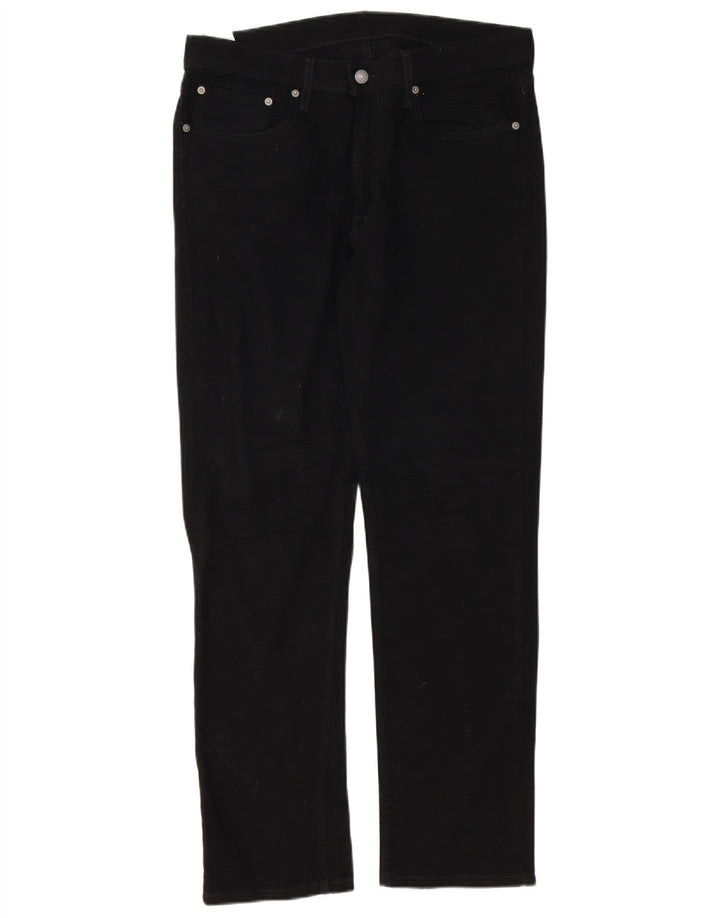 Levi's Mens 514 Straight Jeans W34 L32 Μαύρο βαμβακερό