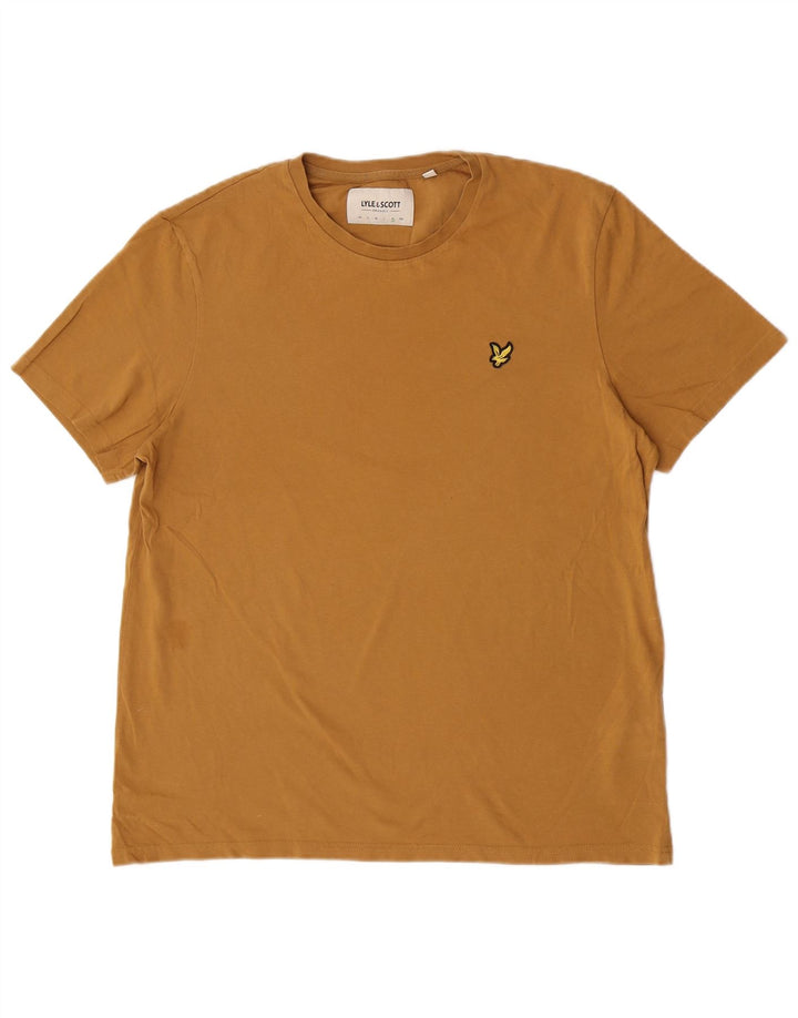 Ανδρικό T-Shirt Lyle & Scott Top XL καφέ βαμβακερό