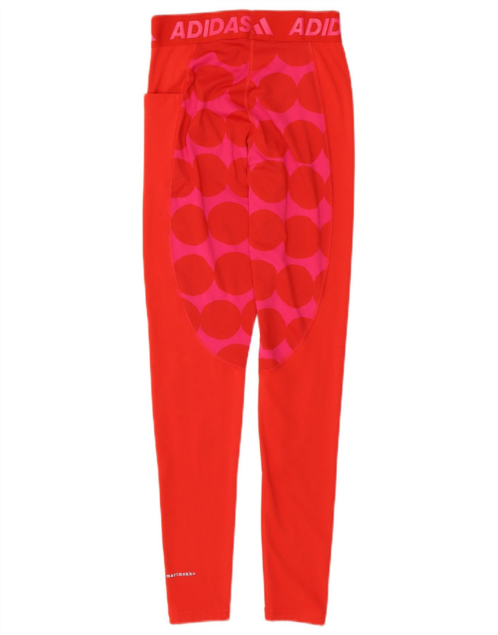 Γυναικεία γραφικά κολάν ADIDAS Tech Fit UK 8/10 Μικρό κόκκινο πουά