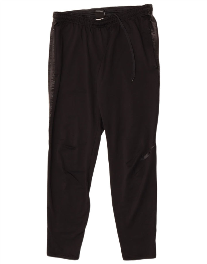 Ανδρικές φόρμες Nike Dri Fit Παντελόνια μεσαίου μαύρου χρώματος πολυεστέρας