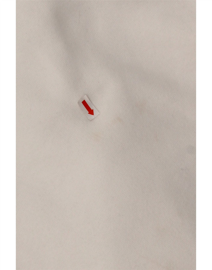 HOLLISTER Ανδρικό μπλουζάκι με κουκούλα μεγάλο λευκό βαμβακερό