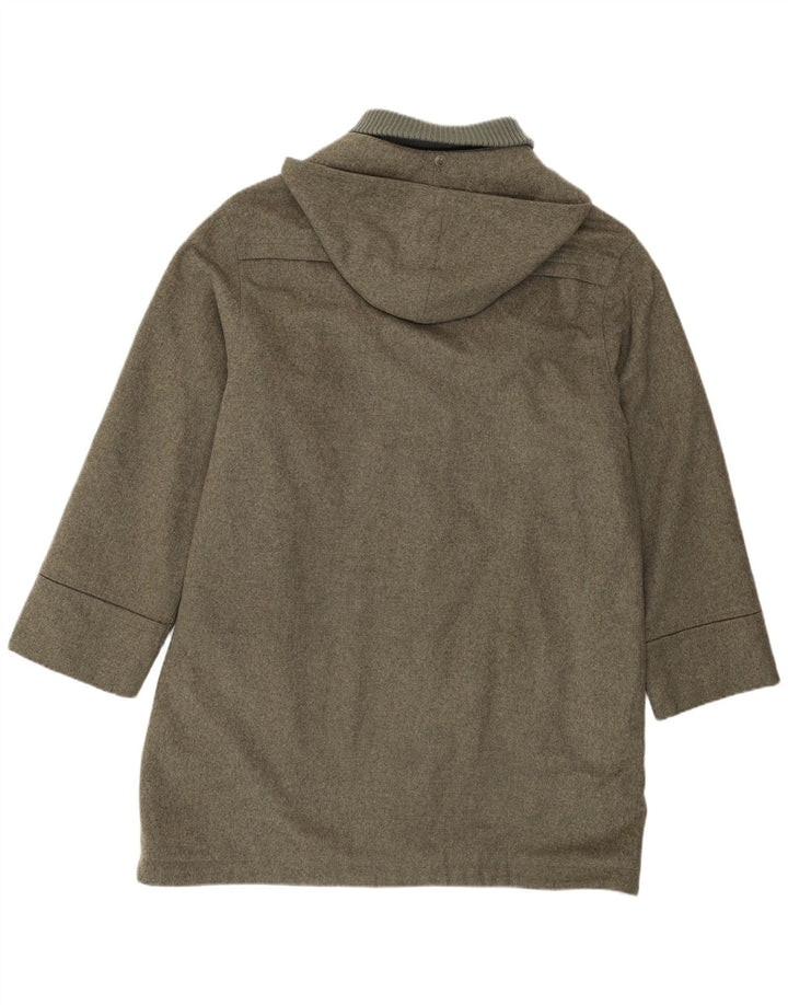 Ανδρικό παλτό Merlet με κουκούλα IT 50 Μεγάλο Μαλλί Χακί