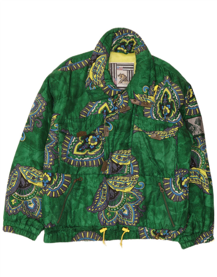 HEAD Ανδρικό γραφικό μπουφάν Anorak UK 40 Large Green Paisley