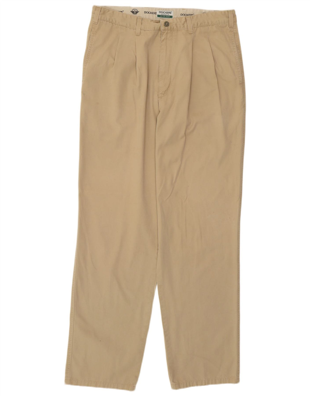 DOCKERS Mens Khakis Pegged Chino Trousers W36 L34 Beige