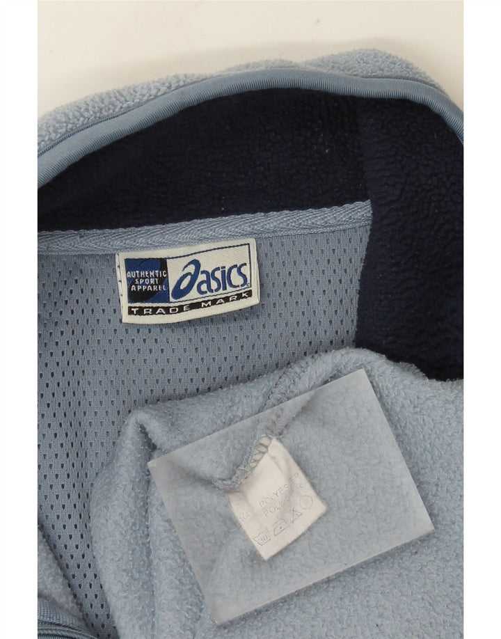 ASICS Ανδρικό φερμουάρ Fleece Jumper Μεγάλο Μπλε Πολυεστέρας