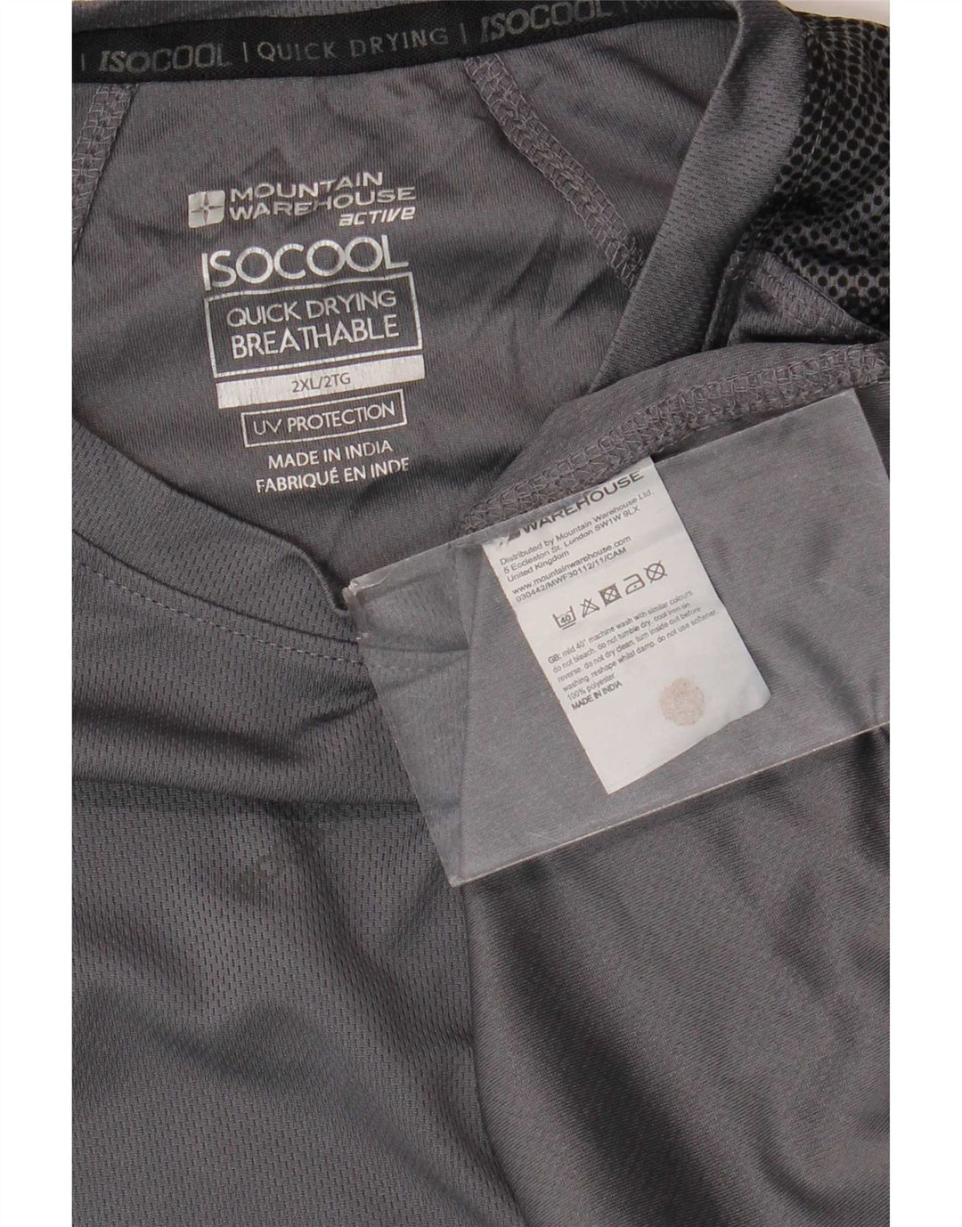 Ανδρικό T-Shirt Mountain Warehouse Top 2XL Grey Camouflage Polyester