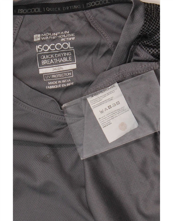 Ανδρικό T-Shirt Mountain Warehouse Top 2XL Grey Camouflage Polyester