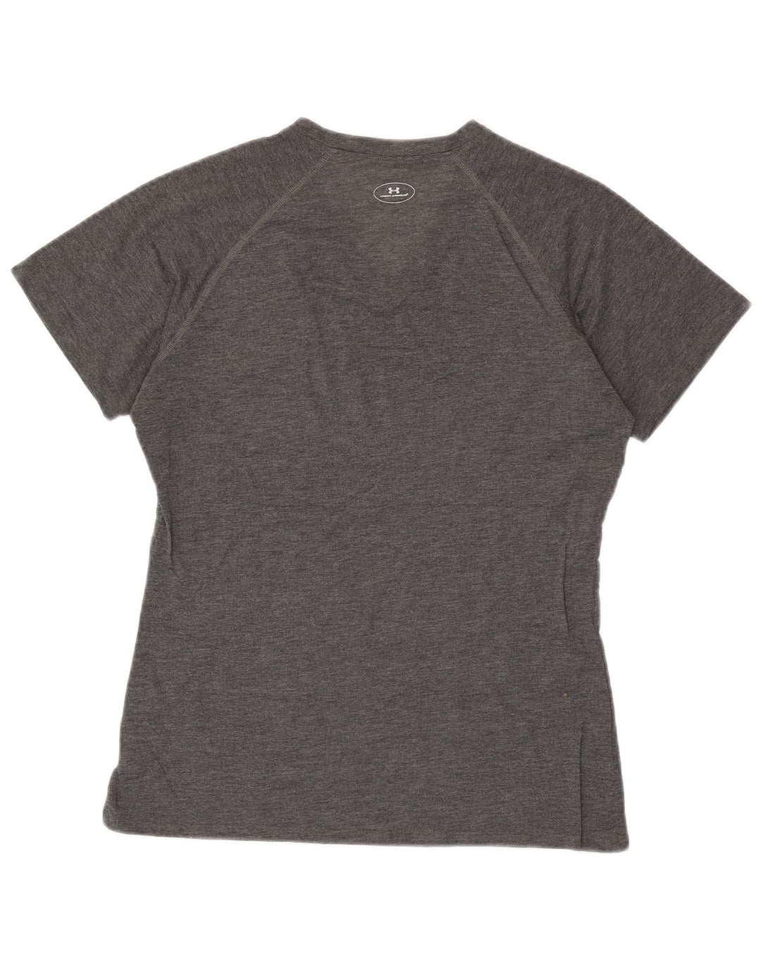 Γυναικείο T-Shirt UNDER Armour Top UK 12 Medium Grey Polyester