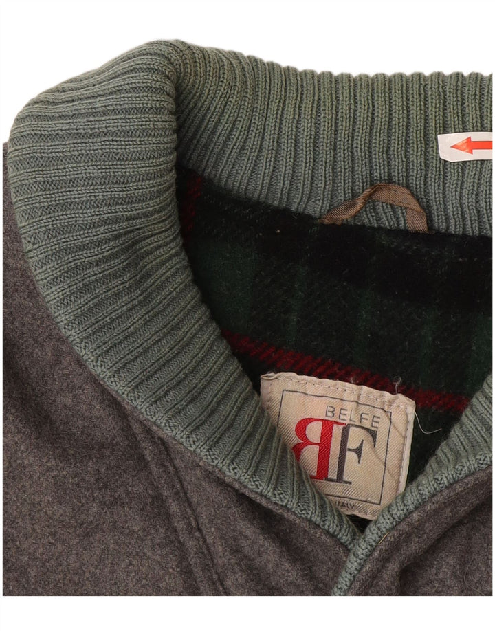 Belfe & Belfe Ανδρικό παλτό αντιανεμικό UK 36 Small Grey