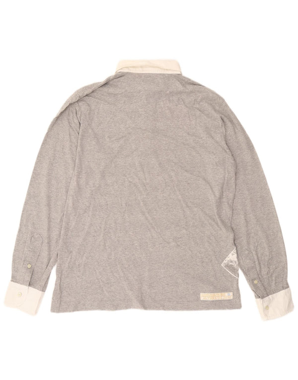 Ανδρικό μακρυμάνικο μπλουζάκι πόλο La Martina XL Γκρι βαμβακερό