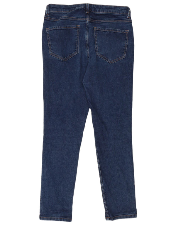 Marks & Spencer Womens The Lily Slim Jeans UK 14 Medium W30 L28 Blue Cotton