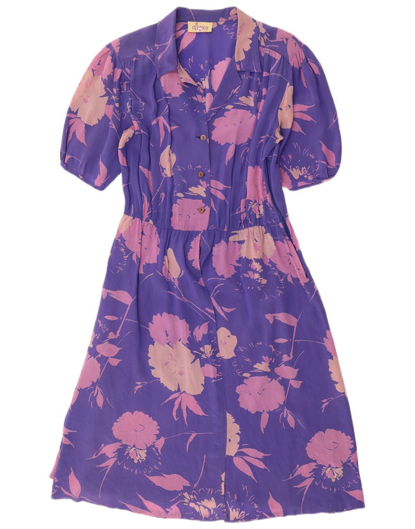 Γυναικείο φόρεμα Albinea A-Line UK 16 Large Purple Floral Acetate