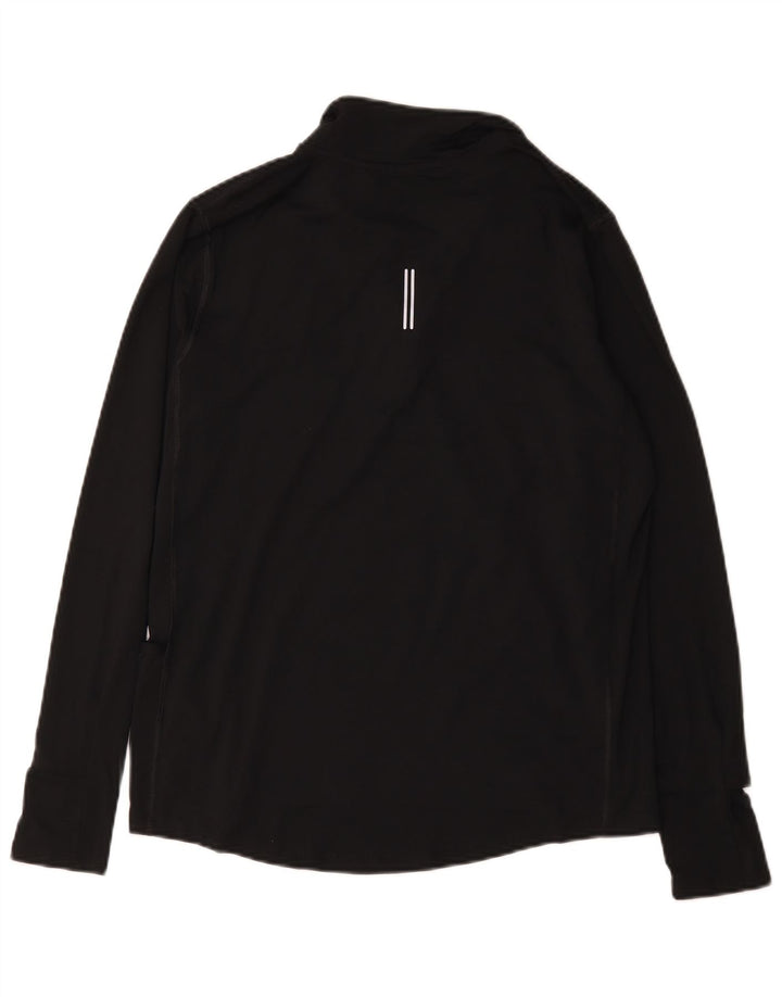 Ανδρική φόρμα Nike Dri Fit με φερμουάρ πουλόβερ στο επάνω μέρος από μεσαίο μαύρο πολυεστέρα