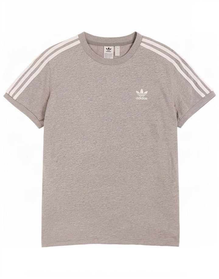 Γυναικείο T-Shirt Adidas Top UK 12 μεσαίο γκρι βαμβακερό