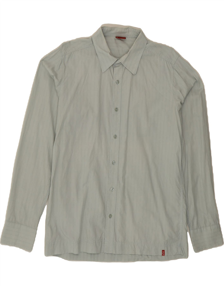 LEVI'S Mens Shirt Large Blue Pinstripe Cotton Vintage Levi's and Second-Hand Levi's from Messina Hembry 