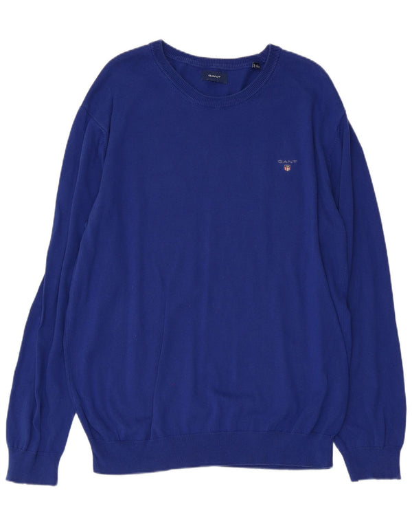 Ανδρικό πουλόβερ GANT Boat Neck Jumper XL Μπλε βαμβακερό