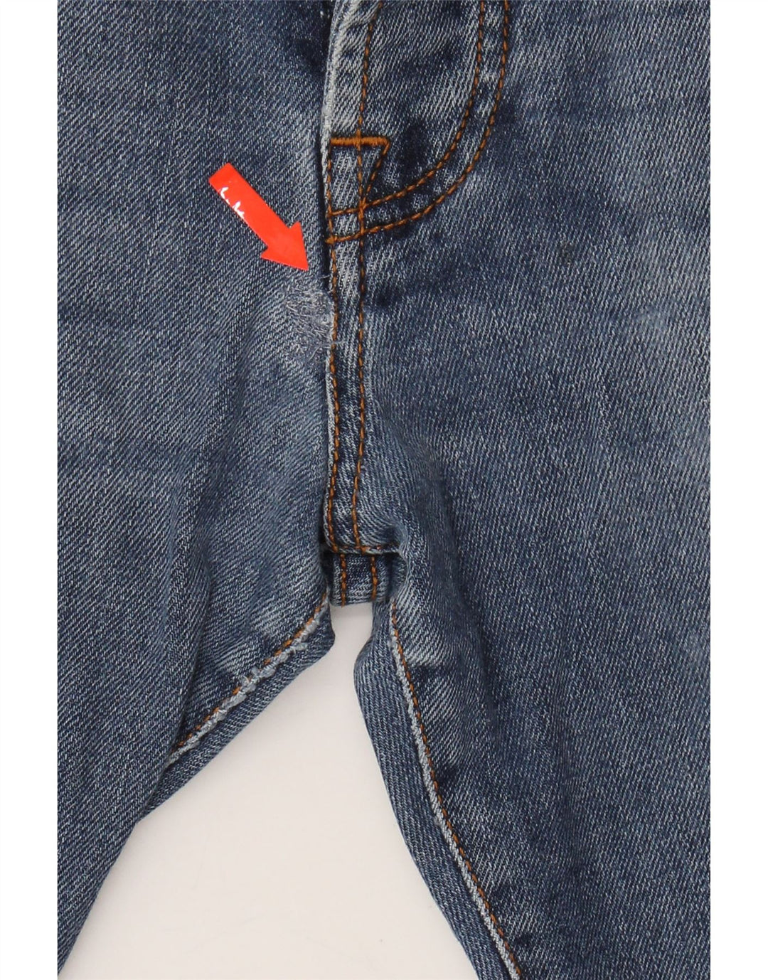 ROY ROGERS Womens Distressed Straight Jeans W31 L28 Blue Cotton Vintage Roy Rogers and Second-Hand Roy Rogers from Messina Hembry 