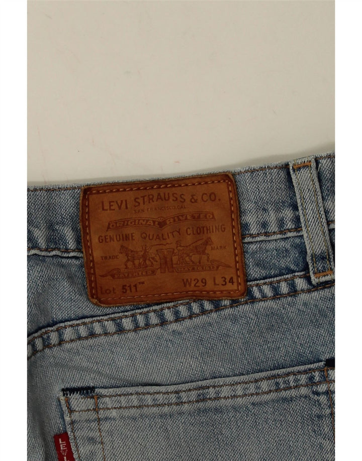 LEVI'S Ανδρικό 511 Slim Jeans W29 L31 Μπλε Βαμβακερό