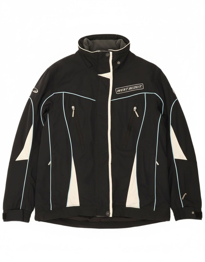 West Scout γυναικείο τζάκετ αντιανεμικό UK 16 Large Black Colourblock Nylon