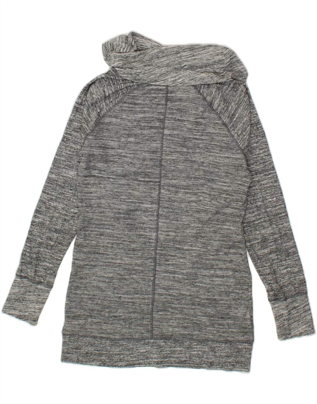 EDDIE BAUER Womens Roll Neck Sweatshirt Jumper UK 12 Medium Grey Flecked Vintage Eddie Bauer and Second-Hand Eddie Bauer from Messina Hembry 