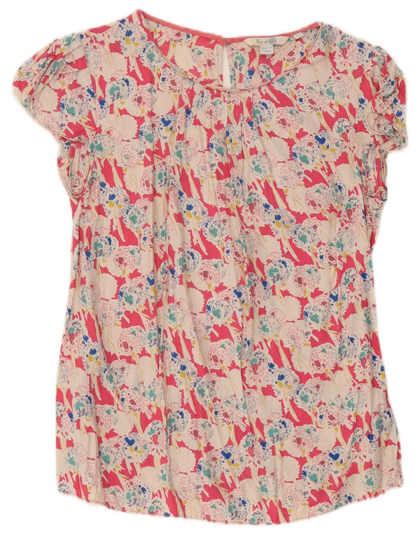Boden Womens Blouse Top UK 10 Small Multicoloured Floral Viscose