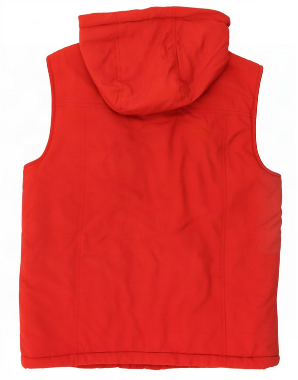 Jack Wills Mens Hooded Utility Gilet UK 36 Small Red