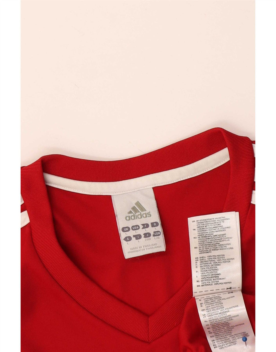 Ανδρικό T-Shirt Adidas Climalite Top Large Red Polyester