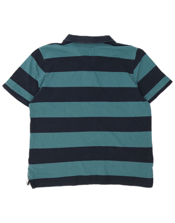 Ανδρικό μπλουζάκι πόλο Crew Clothing 3XL Μπλε ριγέ βαμβακερό