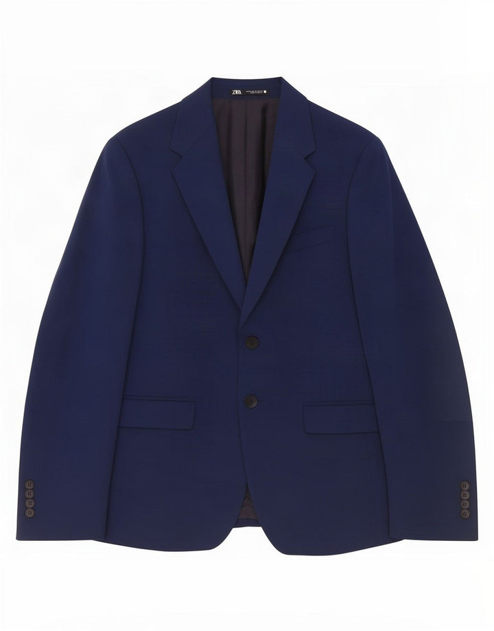 Zara Ανδρικό σακάκι μπλέιζερ με 2 κουμπιά EU 46 Small Navy Blue