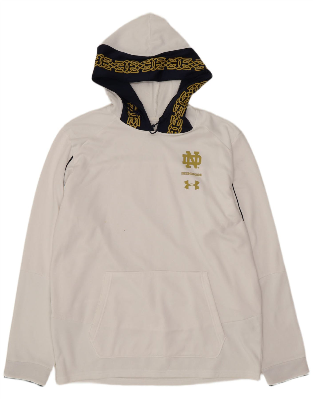 UNDER ARMOR Ανδρικό γραφικό με κουκούλα, μεγάλο λευκό χρώμα, πολυεστέρας