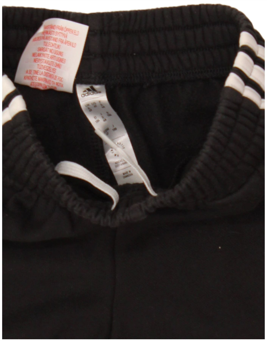 Adidas Boys Tracksuit Trousers Joggers 3-4 Years Μαύρο