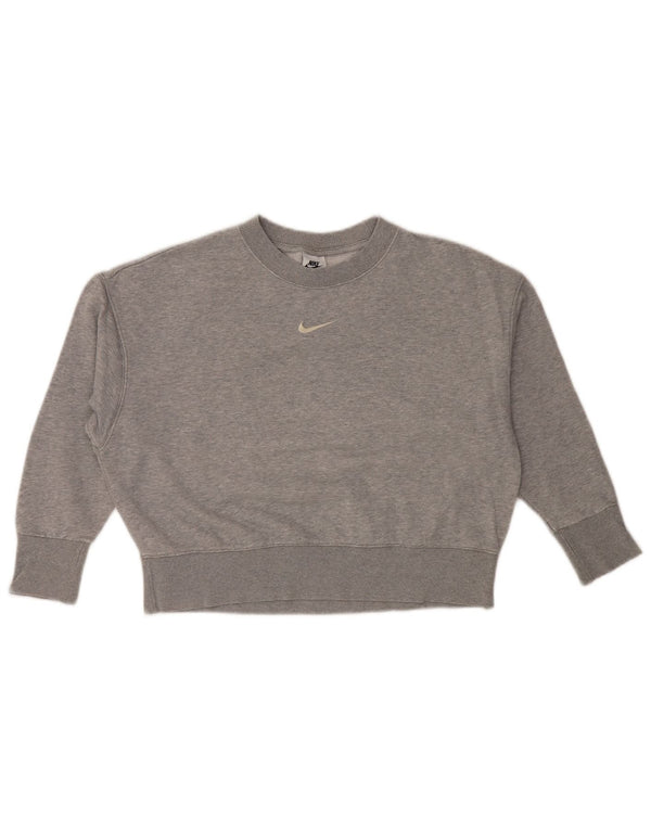 Γυναικεία μπλούζα NIKE Oversized Crop Batwing Jumper UK 6 XS Grey