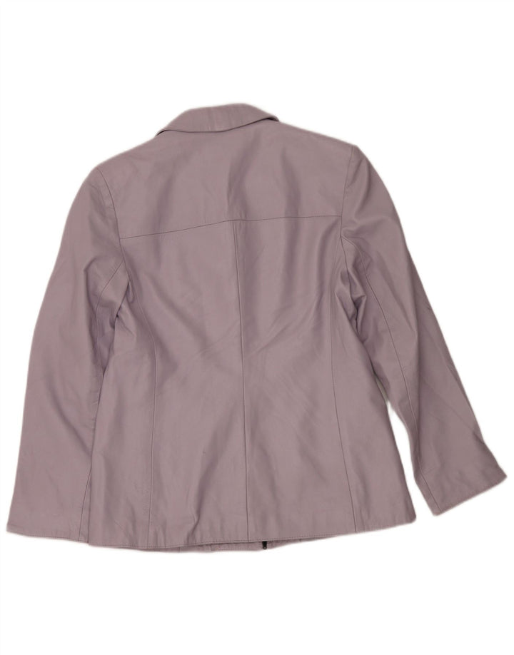 Alta Moda Γυναικείο Δερμάτινο Σακάκι Σακάκι IT 50 XL Purple Leather