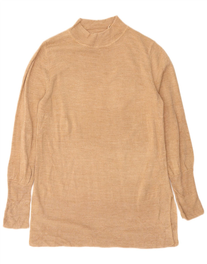Marks & Spencer Γυναικείο πουλόβερ με λαιμό χελώνα UK 14 Medium Beige