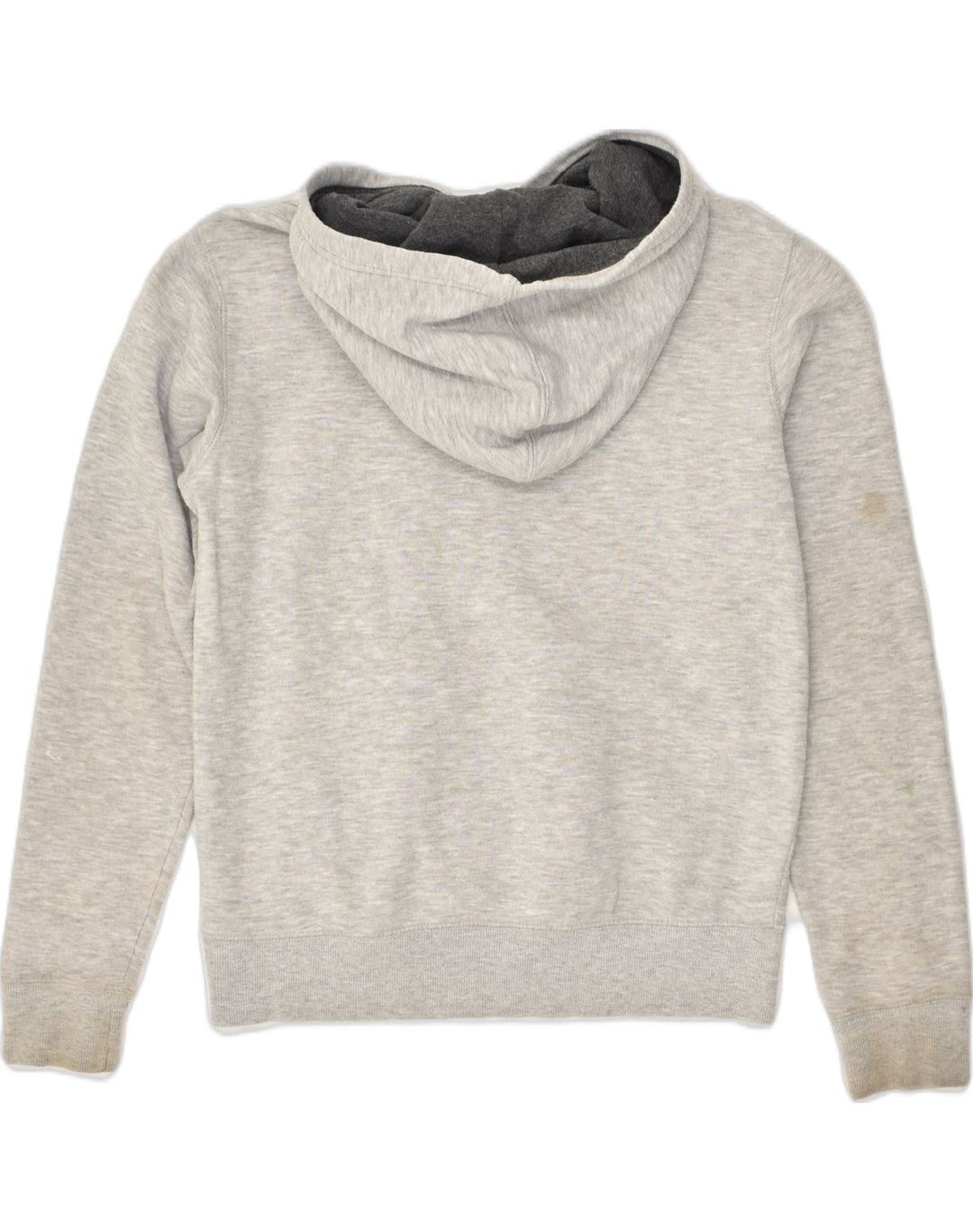 CHAMPION Womens Graphic Hoodie Jumper UK 14 Large Grey Cotton | Vintage Champion | Thrift | Second-Hand Champion | Used Clothing | Messina Hembry 