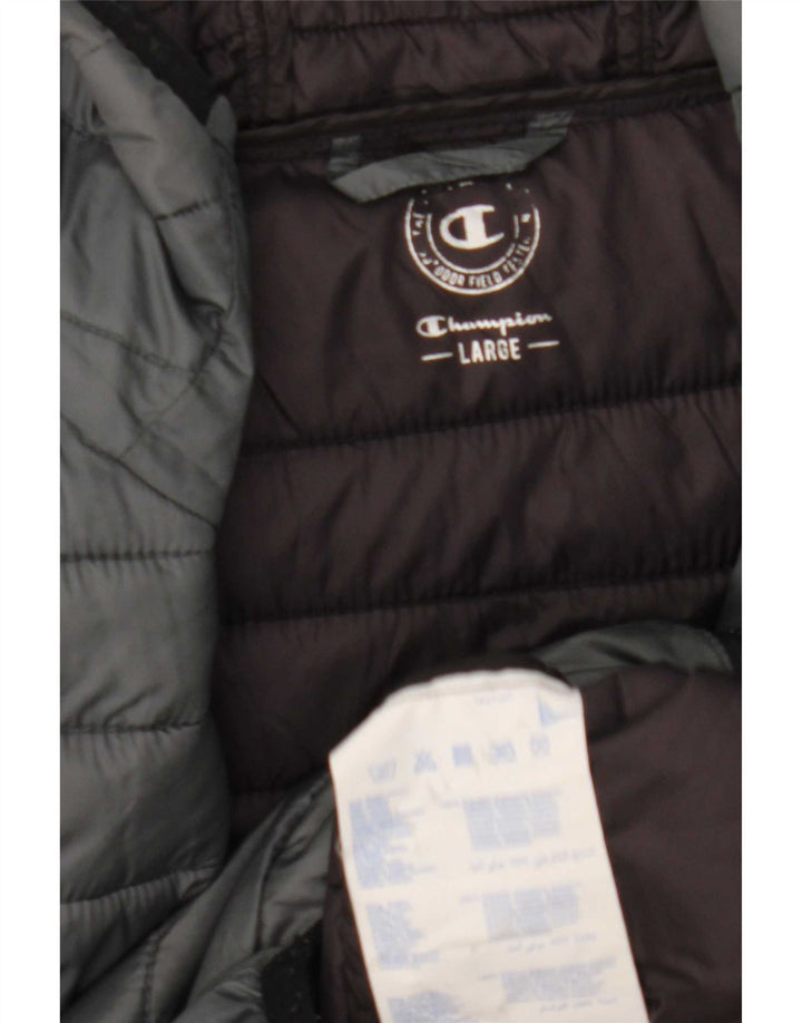 Champion Ανδρικό μπουφάν με κουκούλα UK 40 Large Grey Polyamide