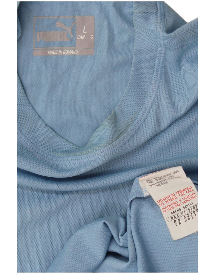 Ανδρικό T-Shirt PUMA Top Large Blue Polyester