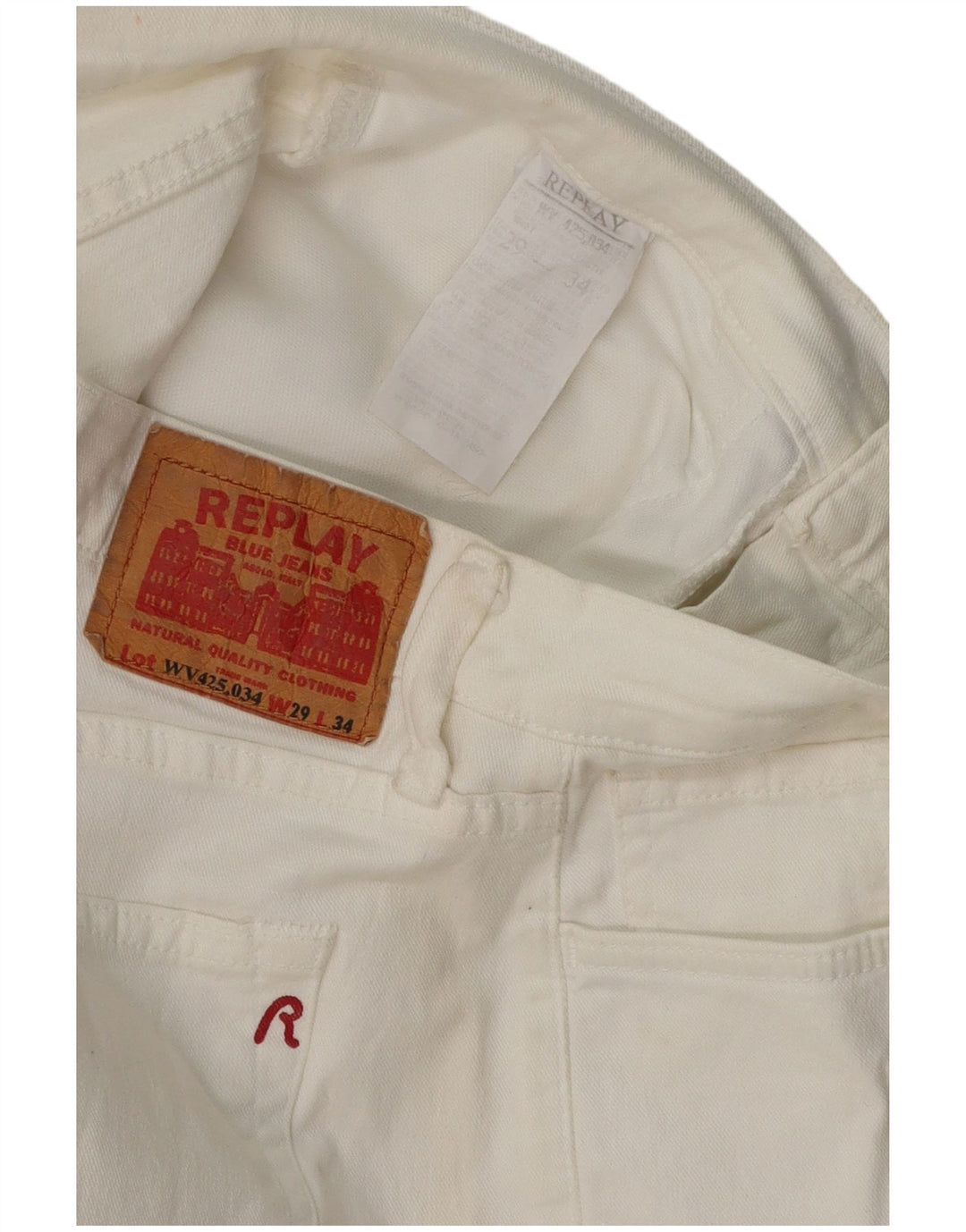 REPLAY Γυναικείο Bootcut Jeans W29 L30 Λευκό