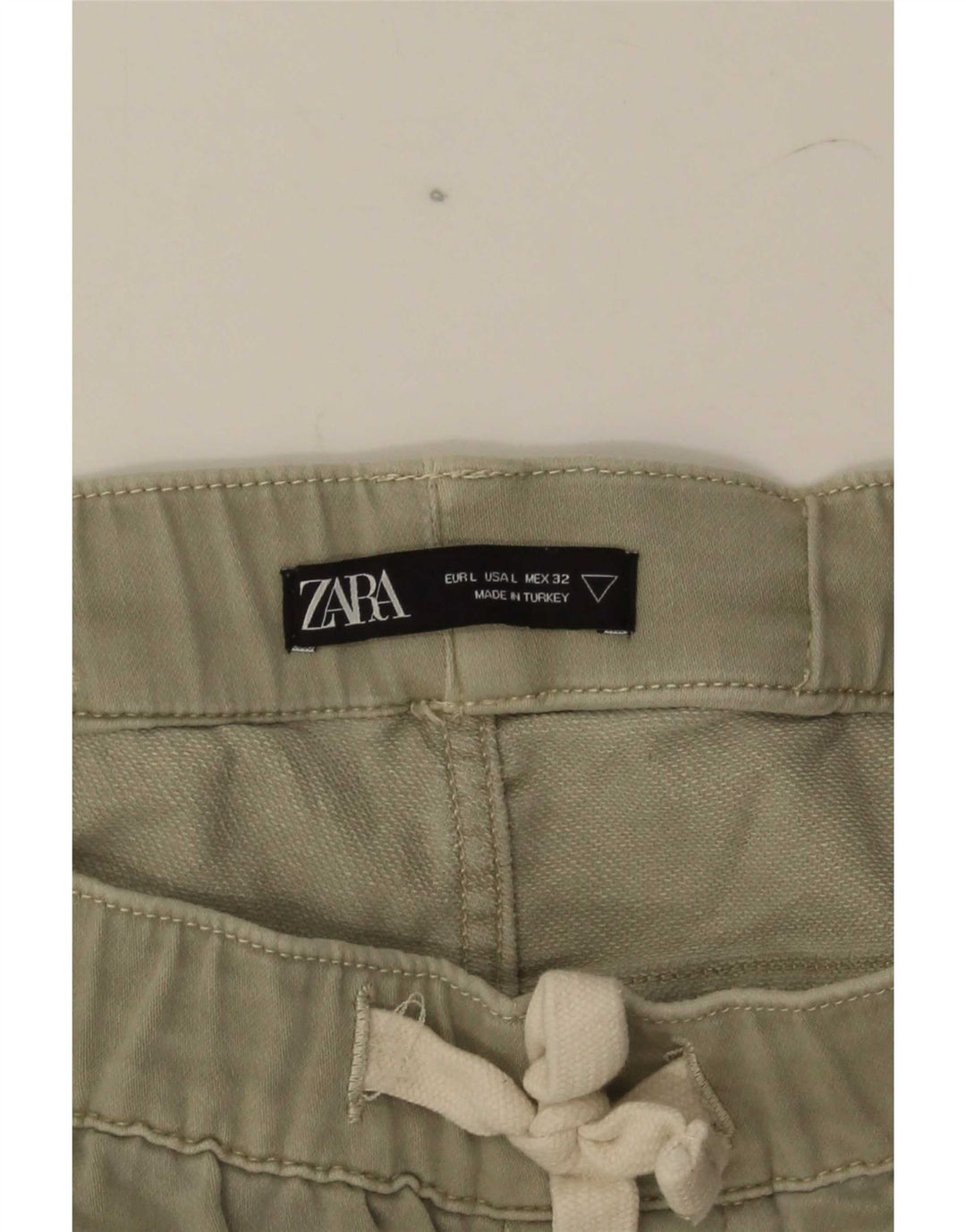 Zara Ανδρικό Σορτς Chino Large W32 Χακί