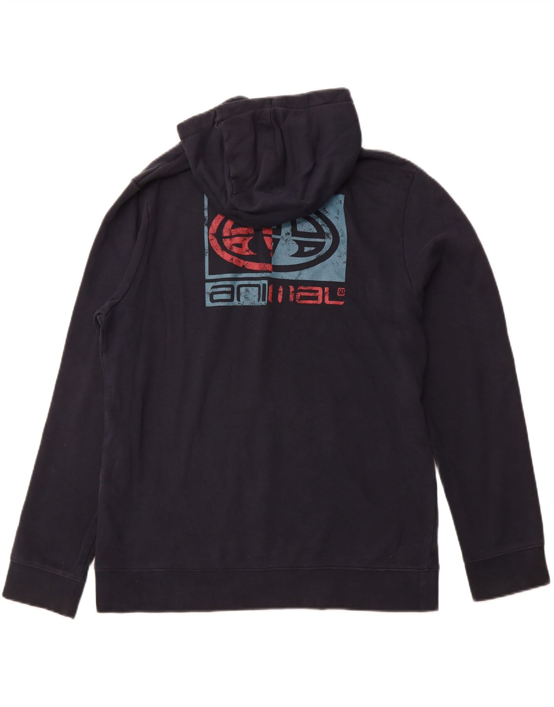 ANIMAL Ανδρικό γραφικό με κουκούλα, μεγάλο μπλε βαμβακερό