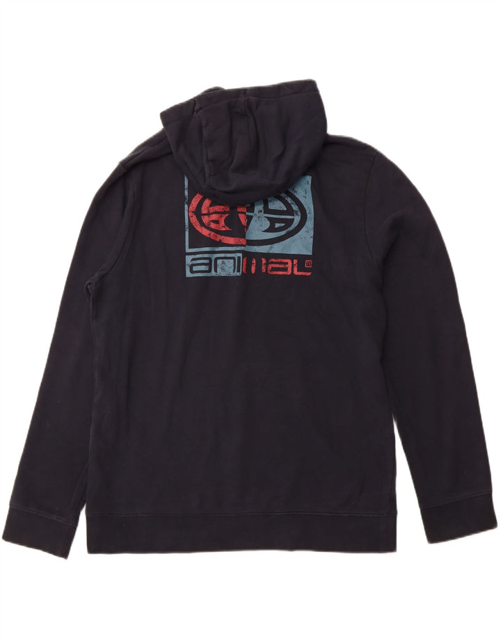 ANIMAL Ανδρικό γραφικό με κουκούλα, μεγάλο μπλε βαμβακερό