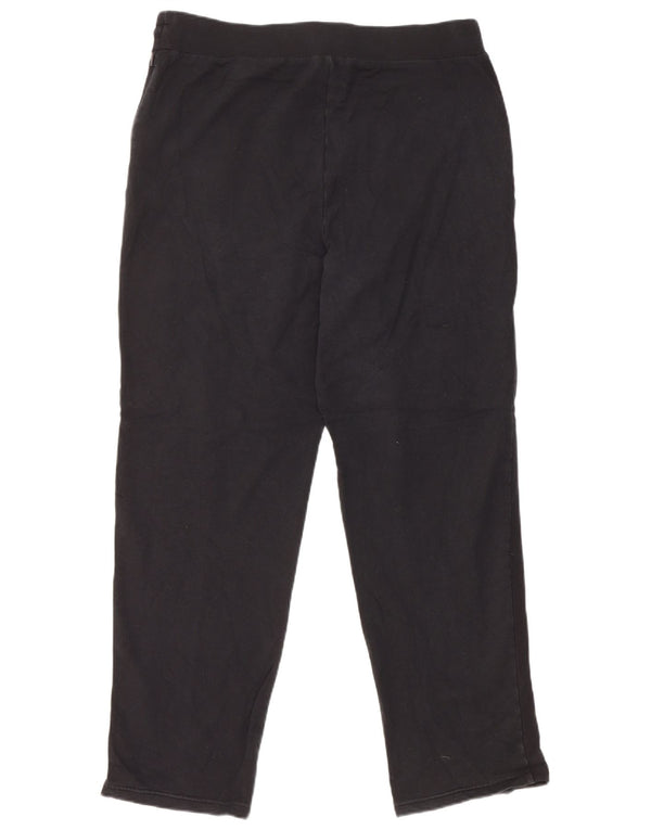 Marks & Spencer Γυναικεία φόρμα παντελόνια UK 16 Large Black Cotton