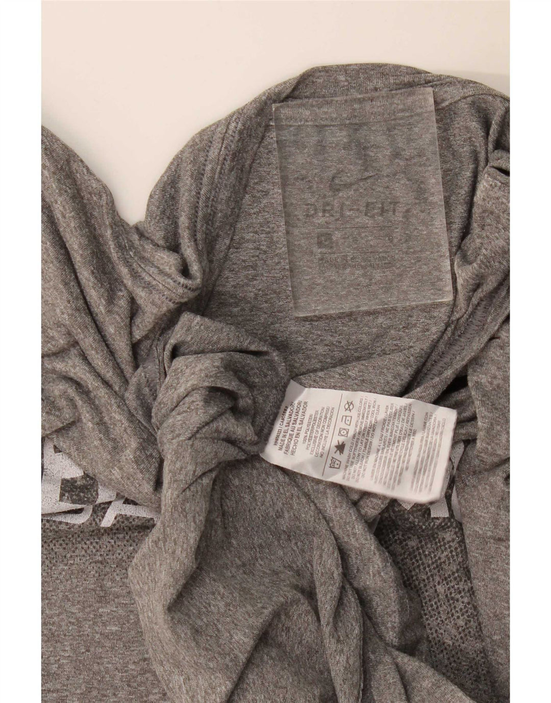 Ανδρικό γραφικό μπλουζάκι Nike ανδρικό Dri Fit Τοπ μεγάλου γκρι πολυεστέρα